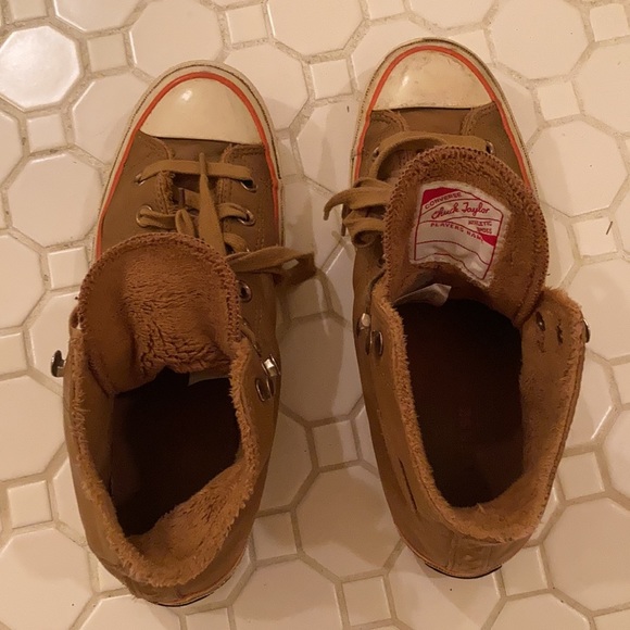 SOLD Faux Fur Lined Converse AllStar Hi-Tops! - Picture 5 of 6